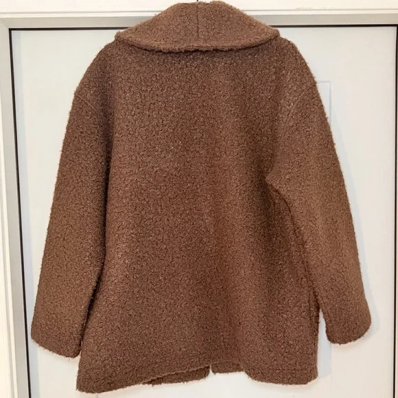 Madewell Pebbled Faux Shearling Shawl Collar Coat – Size M | Cozy Cottage - Picture 7 of 15